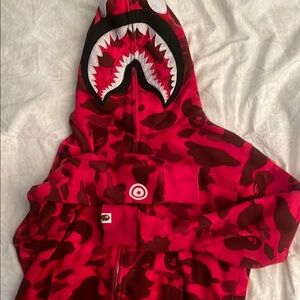 Red Camo Shark Hoodie